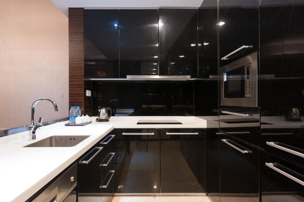 Yicheng Pazhou Poly World Trade Centre Apartment Kanton Exterior foto