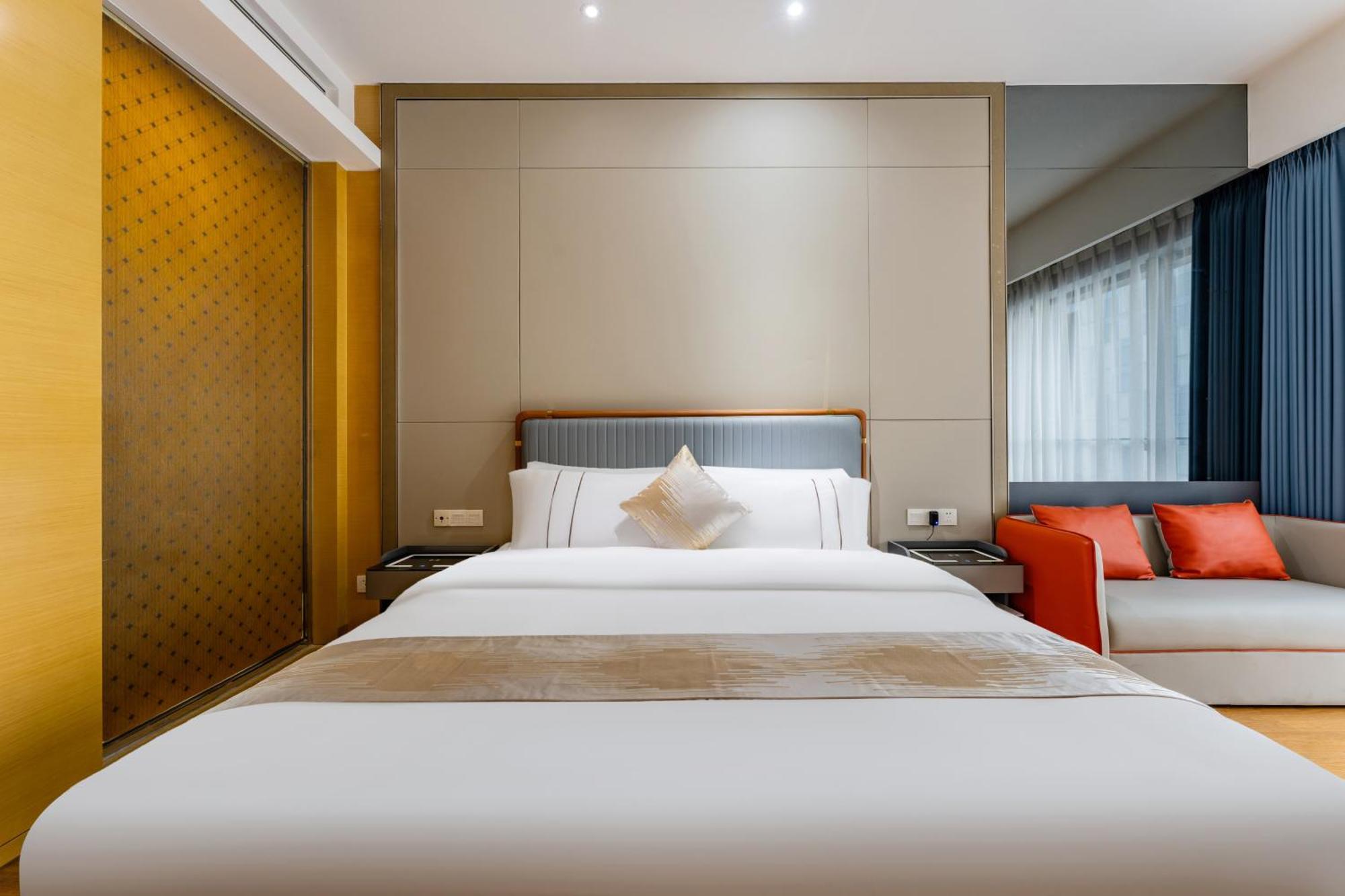 Yicheng Pazhou Poly World Trade Centre Apartment Kanton Exterior foto