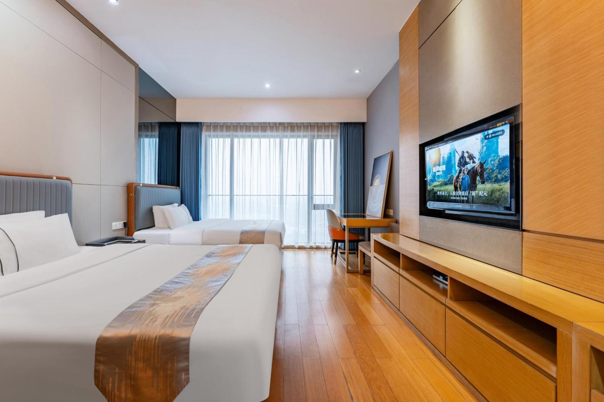 Yicheng Pazhou Poly World Trade Centre Apartment Kanton Exterior foto