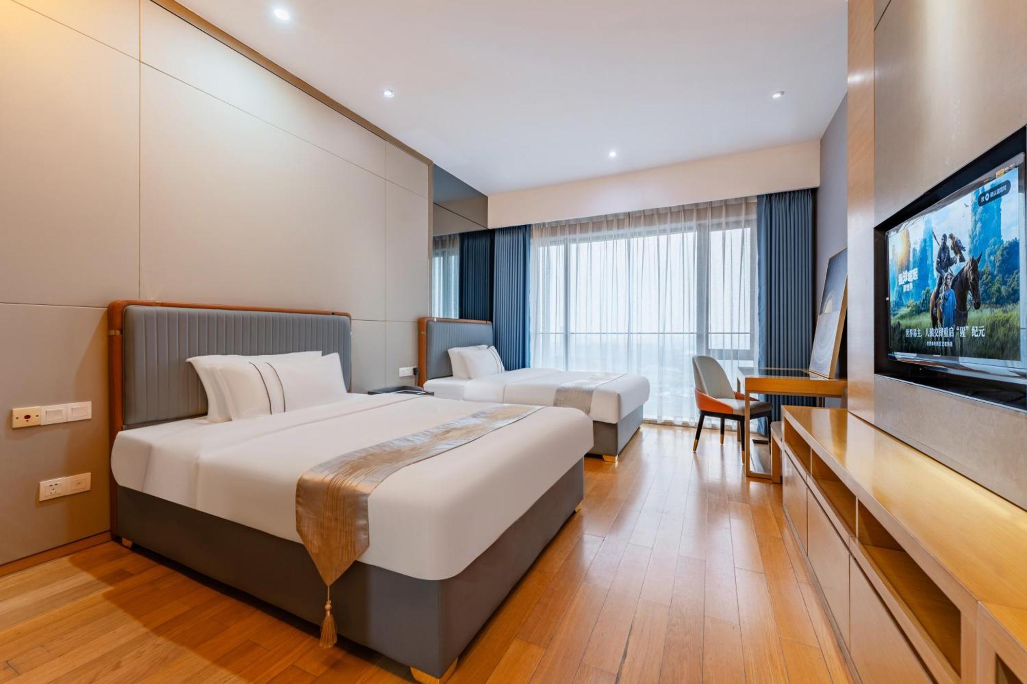 Yicheng Pazhou Poly World Trade Centre Apartment Kanton Exterior foto