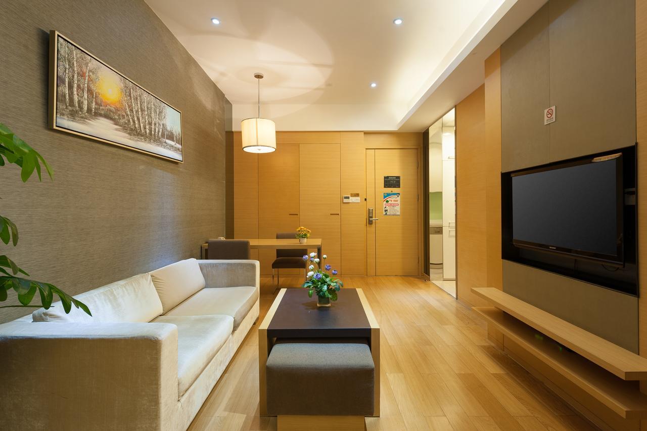 Yicheng Pazhou Poly World Trade Centre Apartment Kanton Exterior foto